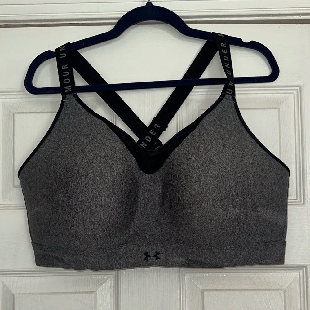 Women’s Under Armour Infinity High Heather Sports Bra size 2xl